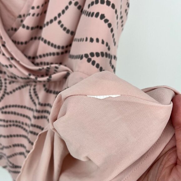 Cabi Sophia Faux Wrap Top Blouse Size 6 Blush Pink Adjustable Straps Peplum 273 - Picture 5 of 11